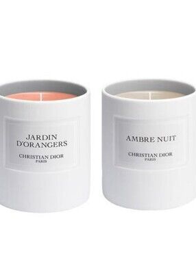 ChristianDior Limited Edition Jardin d'Orangers & Ambre Nuit Scented MiniCandles